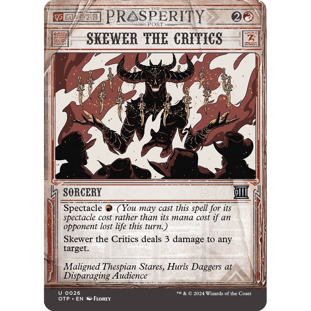 Image for Skewer the Critics (26) (OTP) - Magic: The Gathering