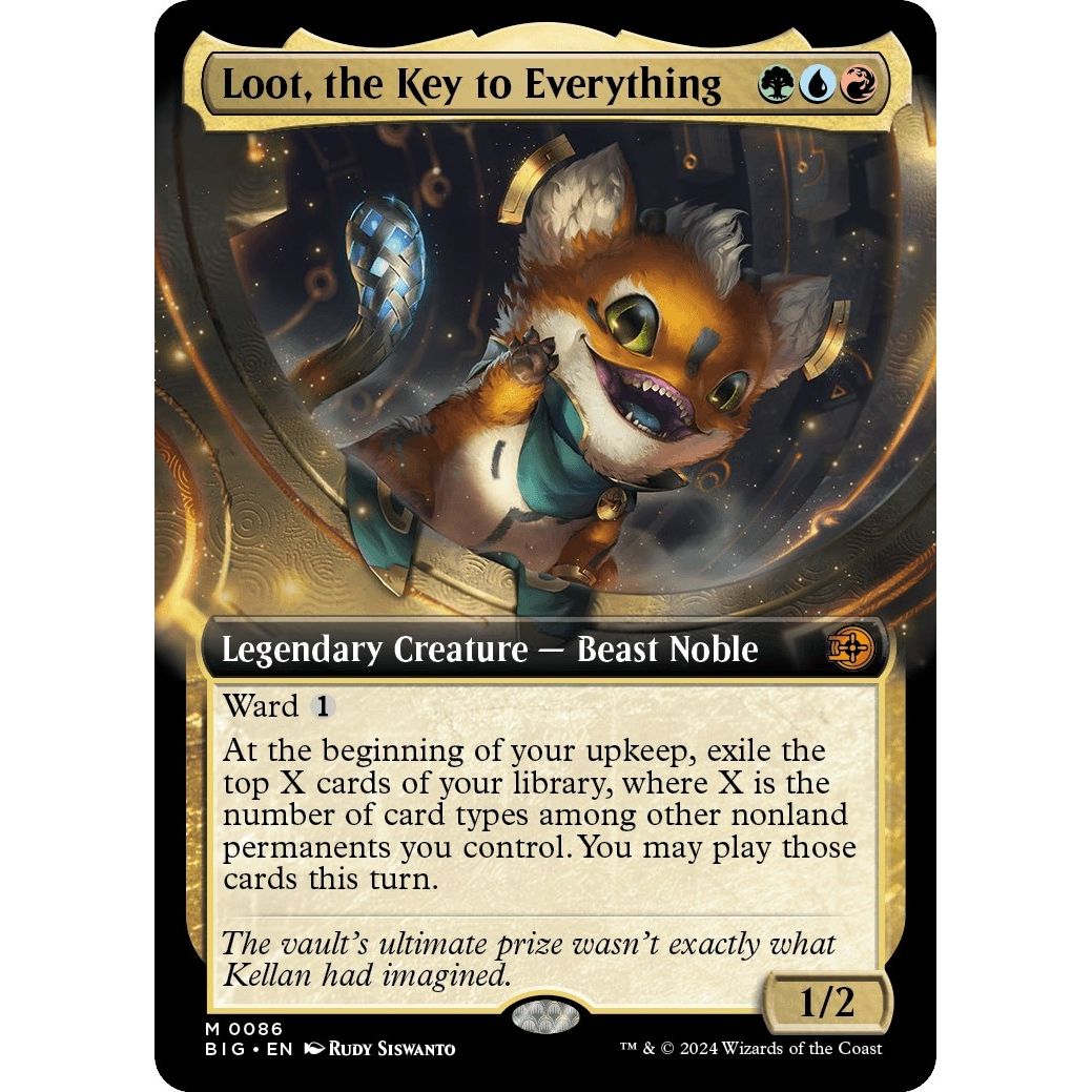 Image for Loot, the Key to Everything (Extended Art) (86) (BIG) - Magic: The Gathering