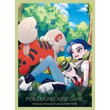 Image for Pokemon TCG: Pokemon Center Japan Exclusive Card Sleeves - Hisuian Growlithe and Perrin (64-Pack) - Card Sleeves