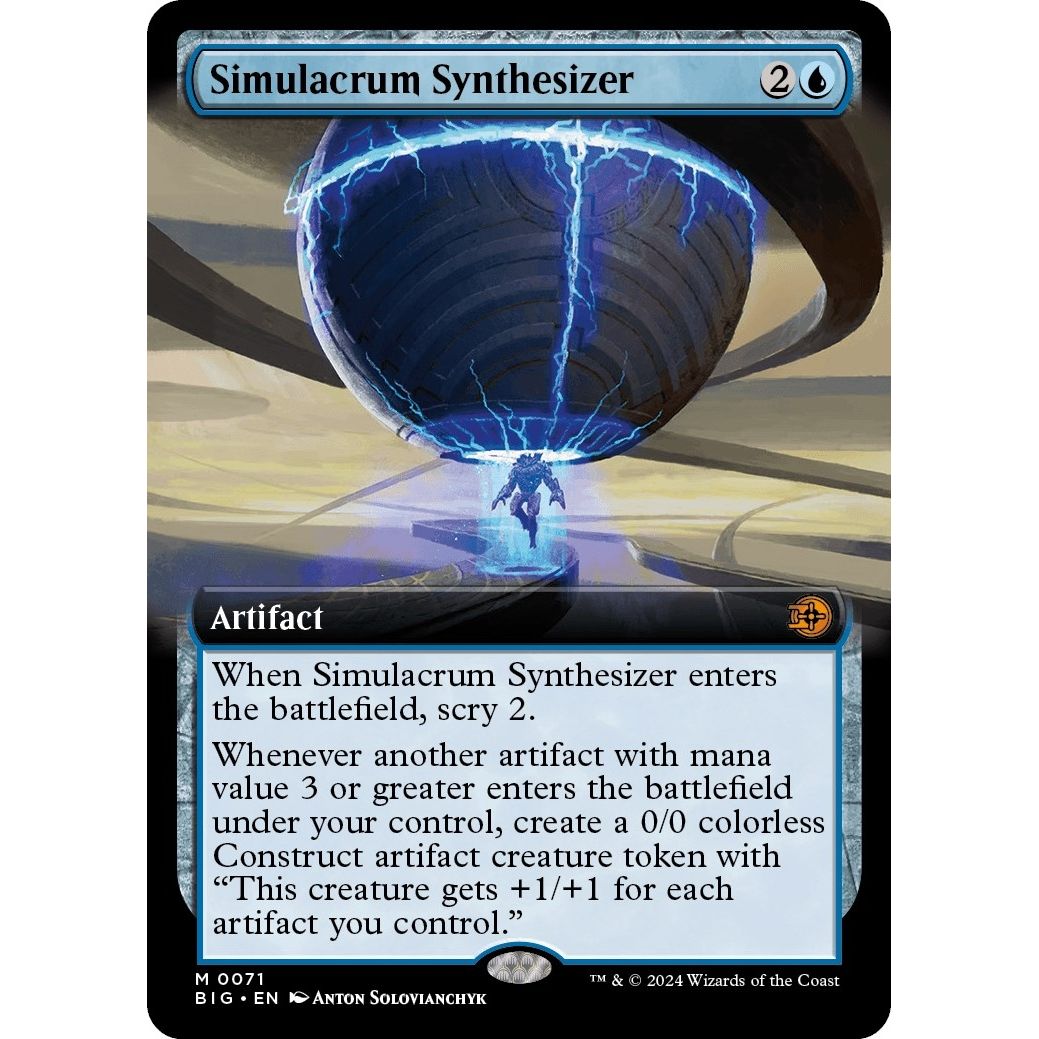 Image for Simulacrum Synthesizer (Extended Art) (71) (BIG) - Magic: The Gathering
