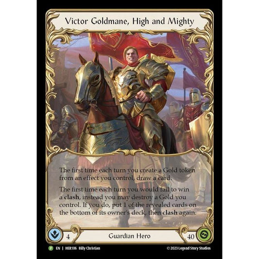 Image for Victor Goldmane, High and Mighty - HER106 (HER106) (PR) - Flesh and Blood TCG