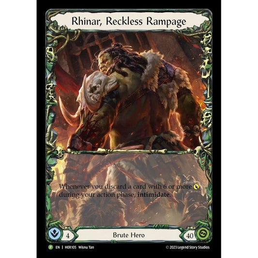 Image for Rhinar, Reckless Rampage - HER105 (HER105) (PR) - Flesh and Blood TCG