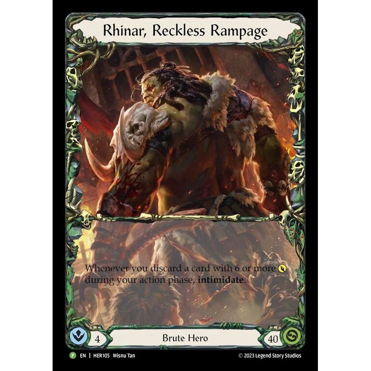Image for Rhinar, Reckless Rampage - HER105 (HER105) (PR) - Flesh and Blood TCG