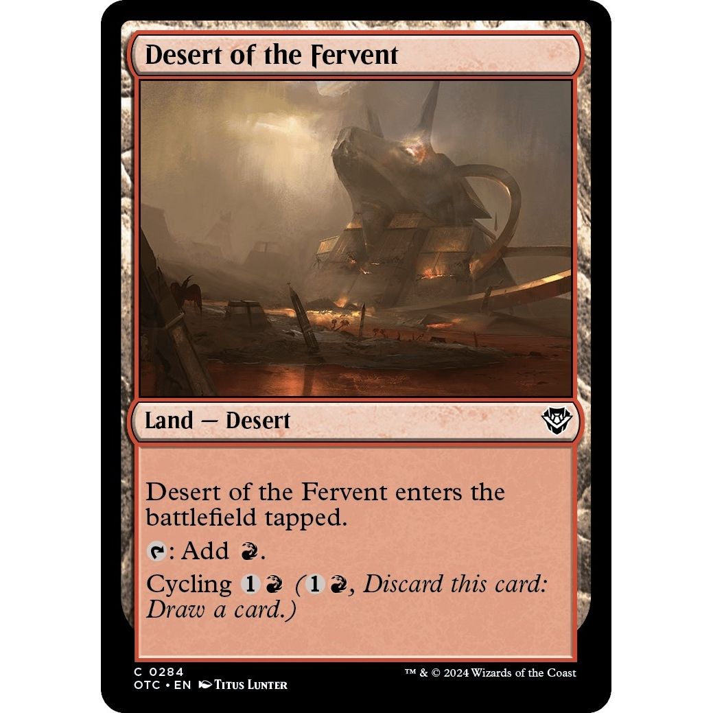 Image for Desert of the Fervent (284) (OTC) - Magic: The Gathering