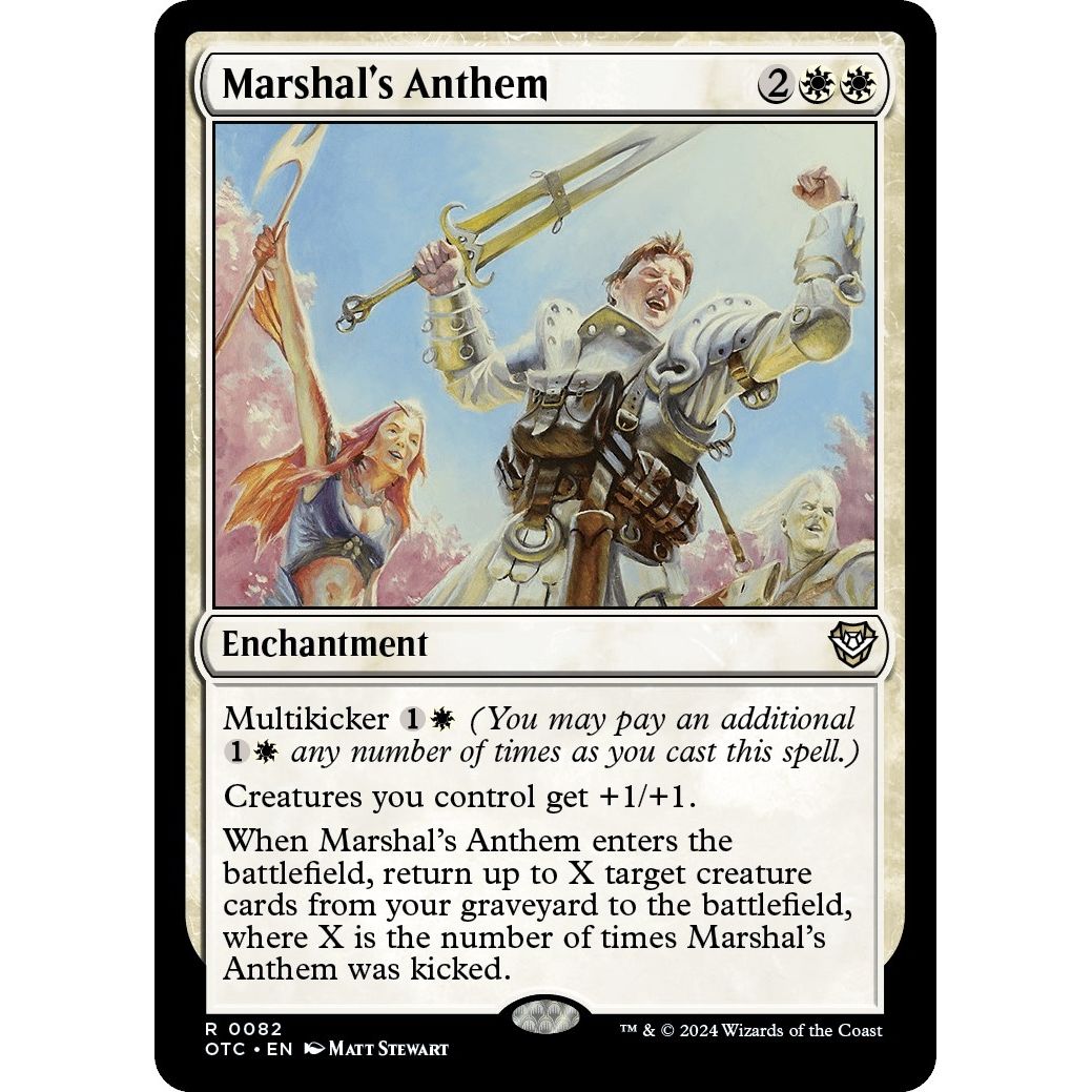 Image for Marshal's Anthem (82) (OTC) - Magic: The Gathering