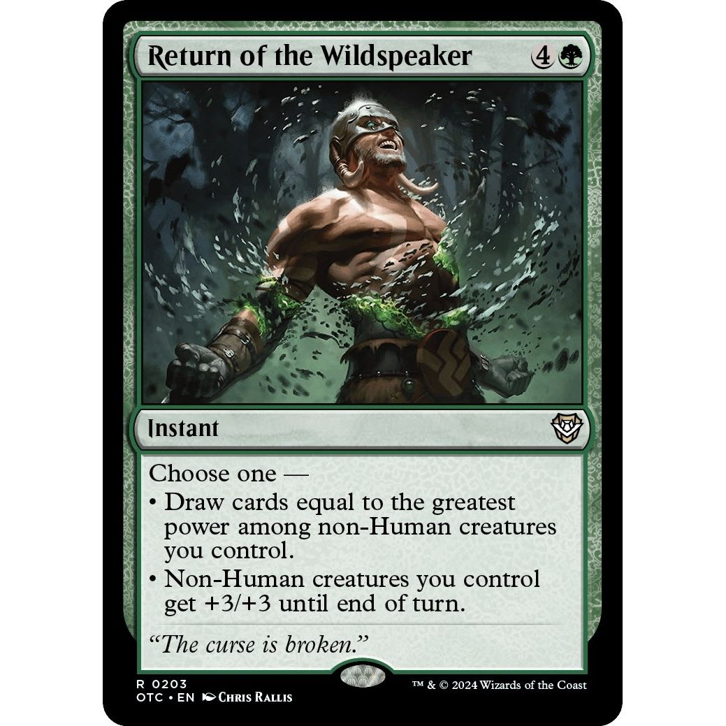 Image for Return of the Wildspeaker (203) (OTC) - Magic: The Gathering