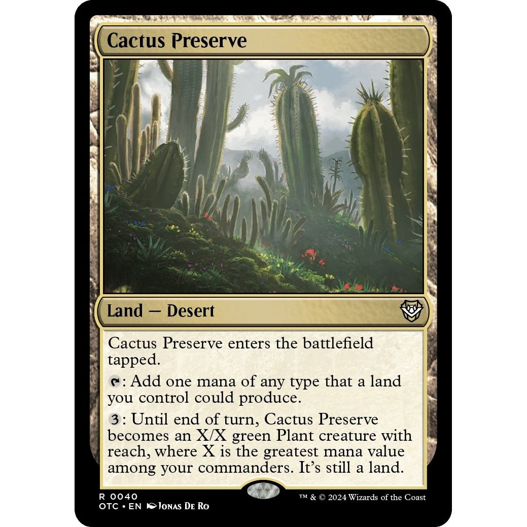 Image for Cactus Preserve (40) (OTC) - Magic: The Gathering