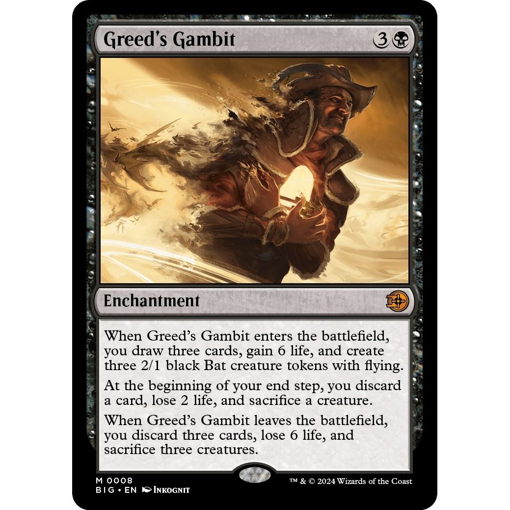 Image for Greed's Gambit (8) (BIG) - Magic: The Gathering