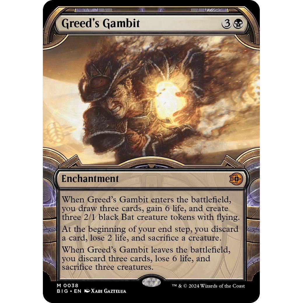 Image for Greed's Gambit (Showcase) (38) (BIG) - Magic: The Gathering