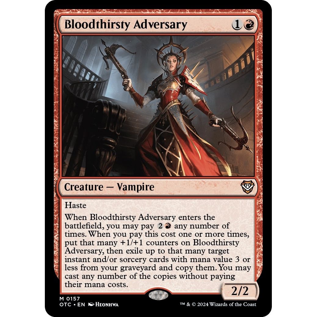 Image for Bloodthirsty Adversary (157) (OTC) - Magic: The Gathering
