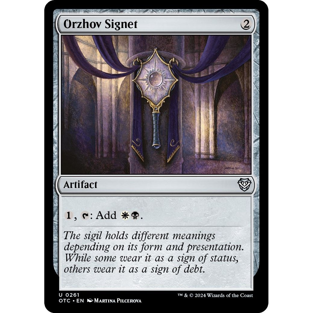 Image for Orzhov Signet (261) (OTC) - Magic: The Gathering