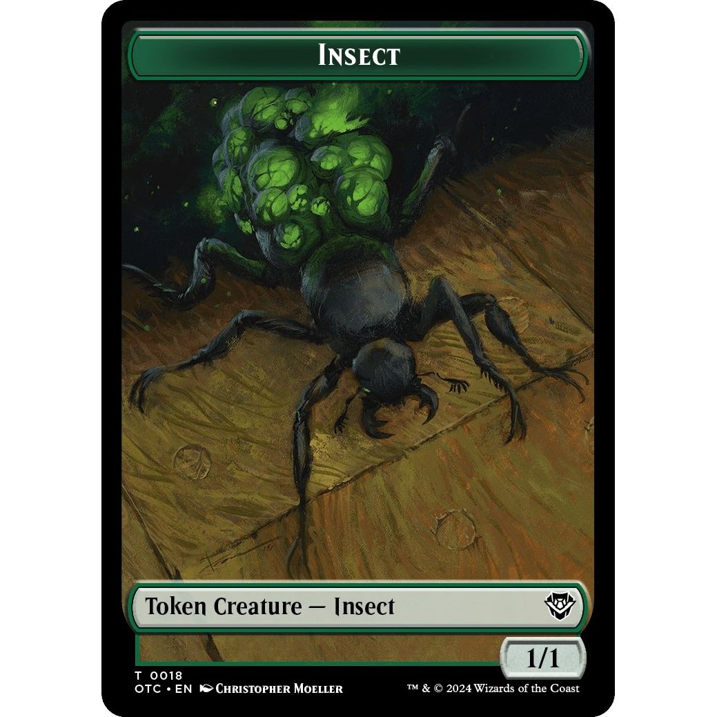 Image for Insect // Elemental (0017) Double-Sided Token (18 // 17) (OTC) - Magic: The Gathering