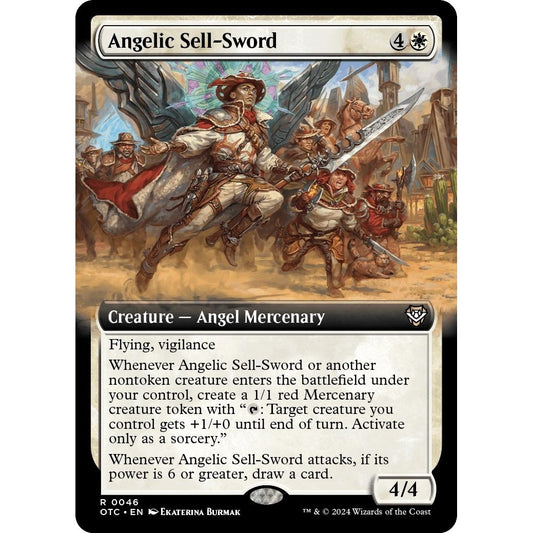 Image for Angelic Sell-Sword (Extended Art) (46) (OTC) - Magic: The Gathering