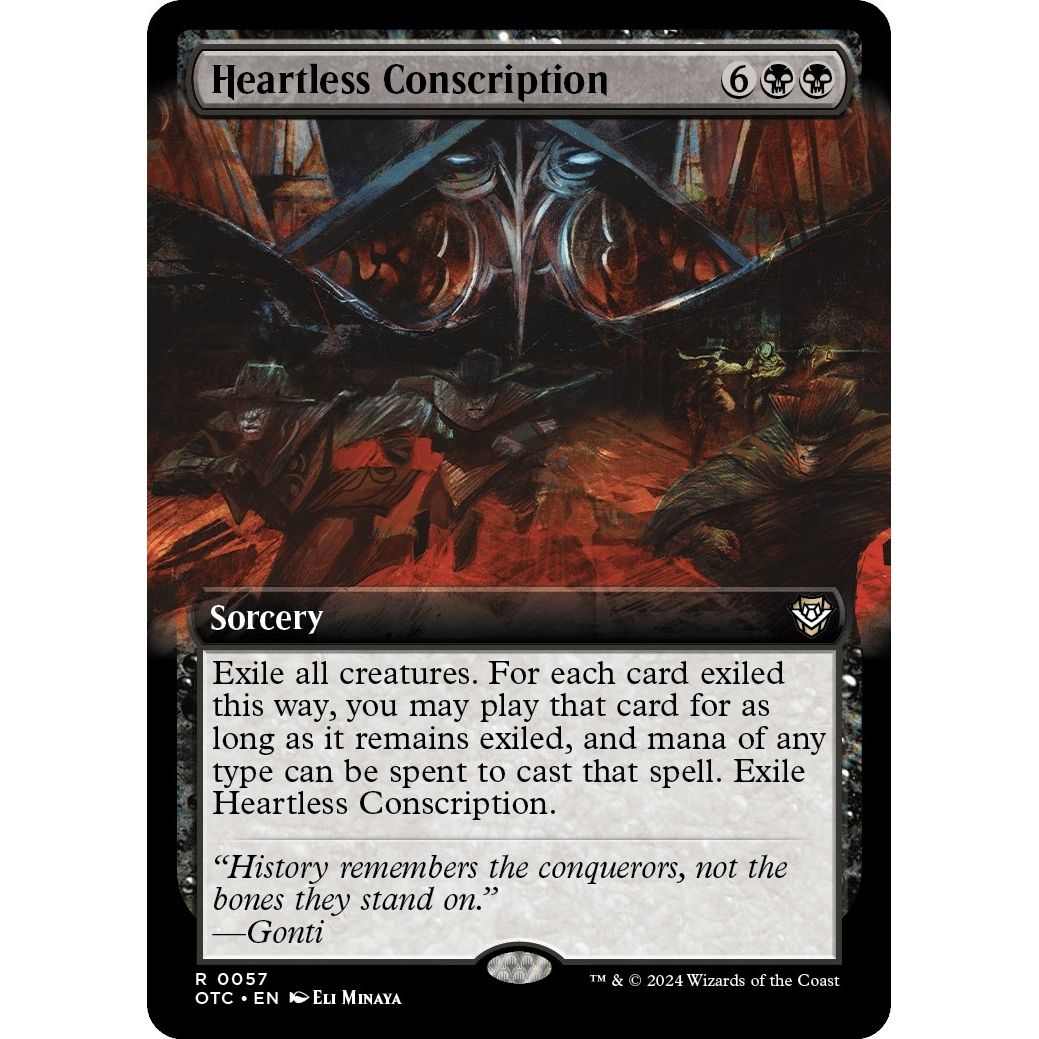 Image for Heartless Conscription (Extended Art) (57) (OTC) - Magic: The Gathering