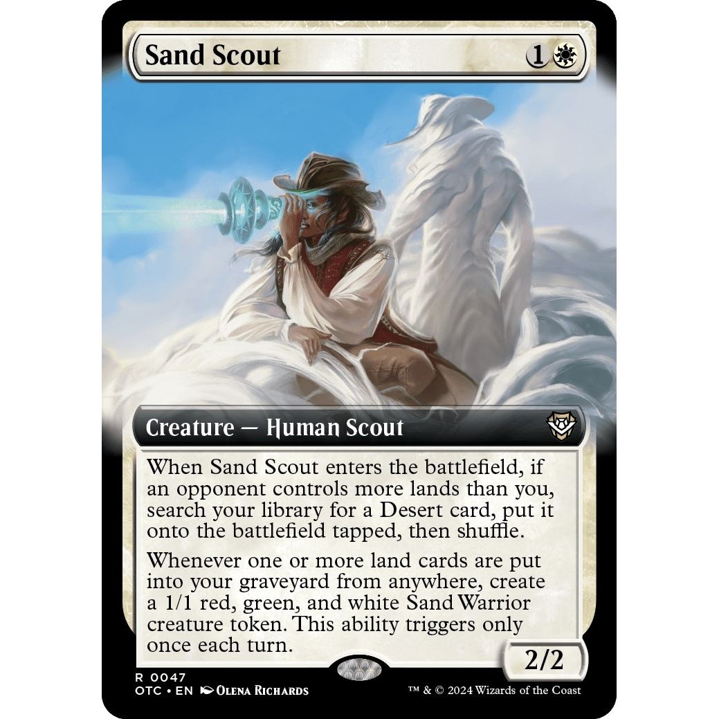 Image for Sand Scout (Extended Art) (47) (OTC) - Magic: The Gathering