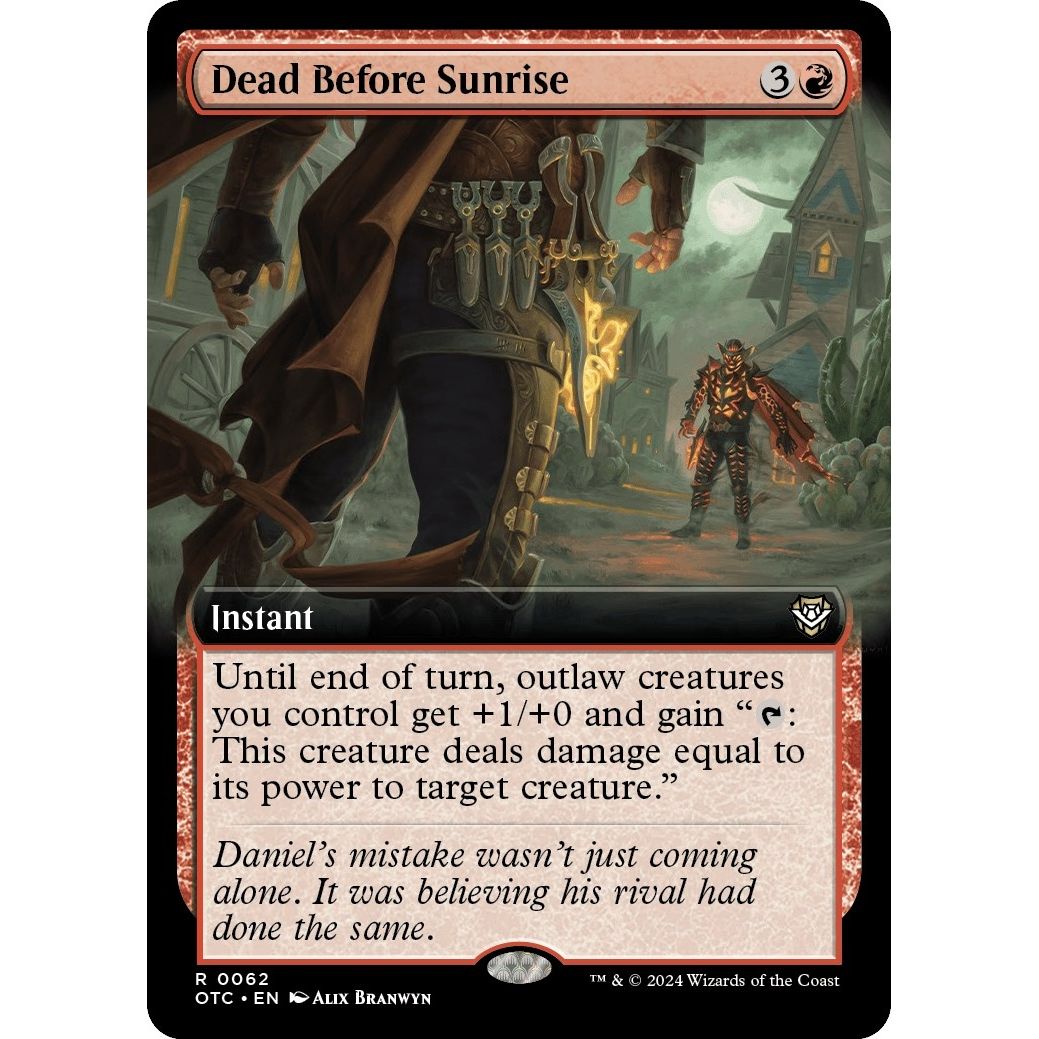Image for Dead Before Sunrise (Extended Art) (62) (OTC) - Magic: The Gathering