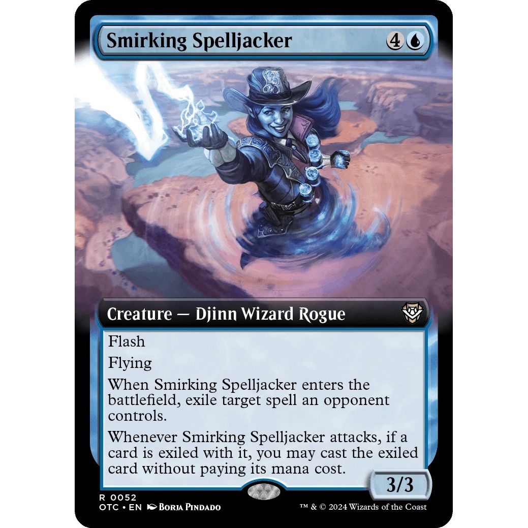 Image for Smirking Spelljacker (Extended Art) (52) (OTC) - Magic: The Gathering