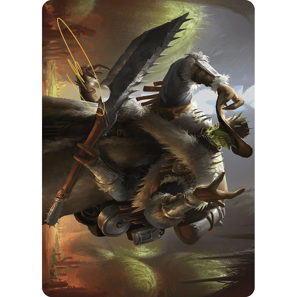 Image for Hardbristle Bandit Art Card (Gold-Stamped Signature) (13) (ASOTJ) - Magic: The Gathering