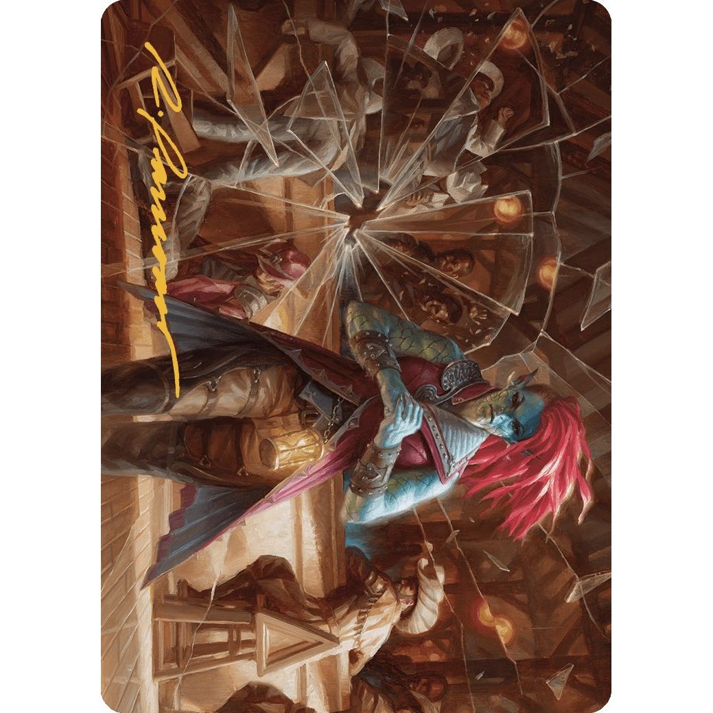 Image for Obeka, Splitter of Seconds Art Card (Gold-Stamped Signature) (28) (ASOTJ) - Magic: The Gathering