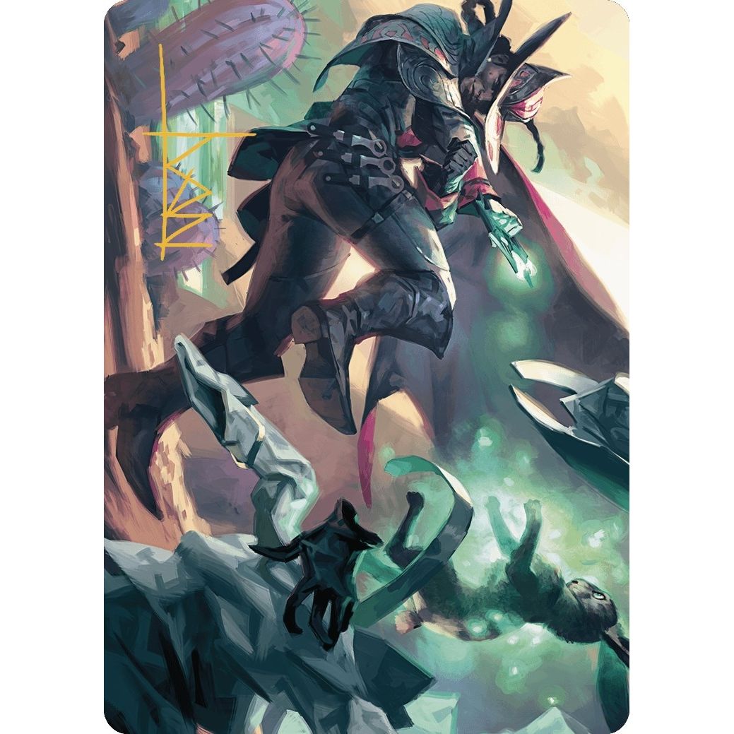 Image for Metamorphic Blast Art Card (Gold-Stamped Signature) (7) (ASOTJ) - Magic: The Gathering