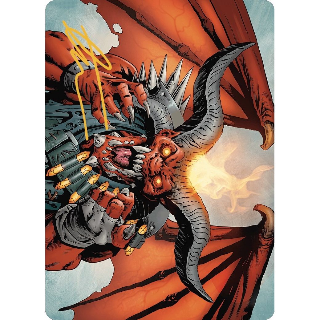 Image for Rakdos, the Muscle Art Card (Gold-Stamped Signature) (53) (ASOTJ) - Magic: The Gathering