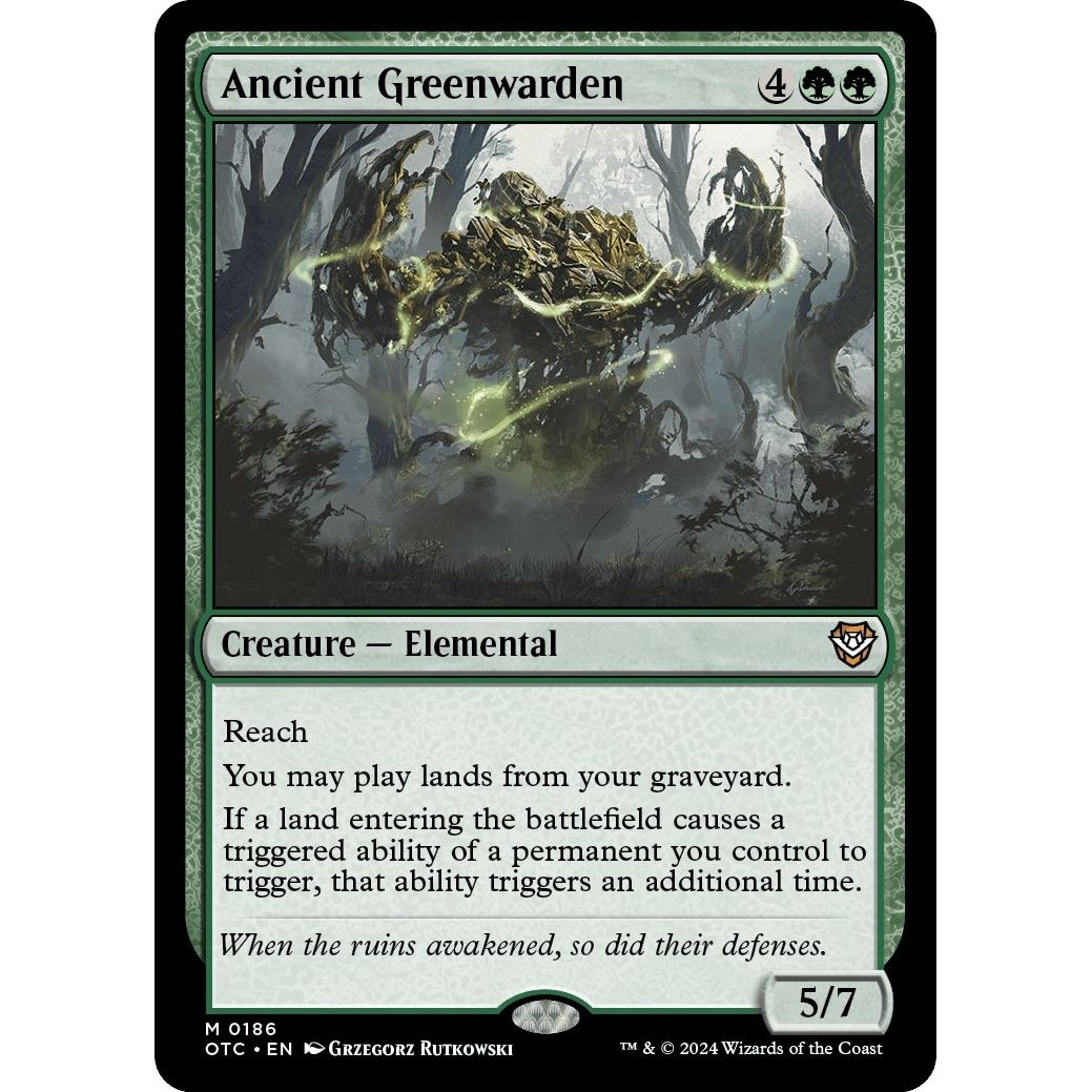 Image for Ancient Greenwarden (186) (OTC) - Magic: The Gathering
