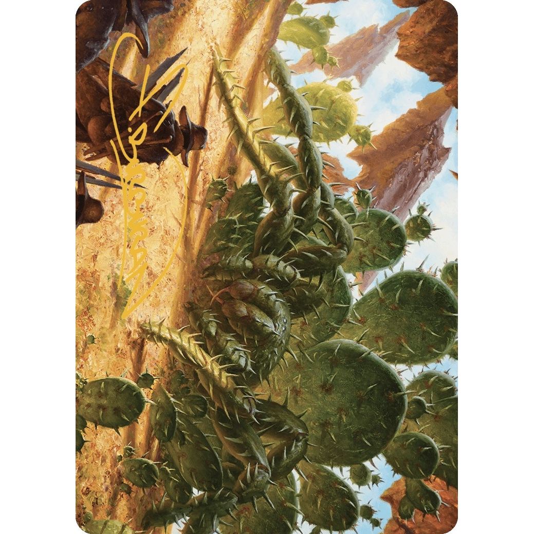 Image for Cactarantula Art Card (Gold-Stamped Signature) (12) (ASOTJ) - Magic: The Gathering