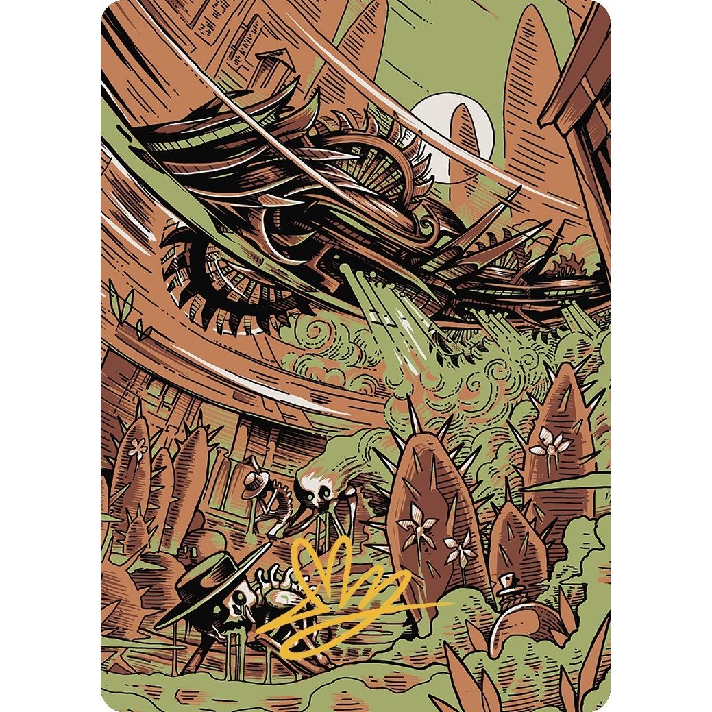 Image for Contagion Engine Art Card (Gold-Stamped Signature) (50) (ASOTJ) - Magic: The Gathering