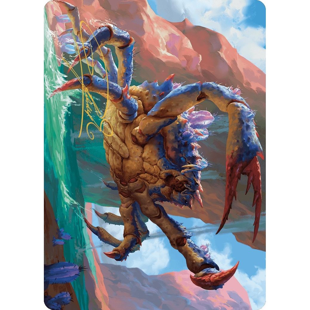 Image for Canyon Crab Art Card (Gold-Stamped Signature) (4) (ASOTJ) - Magic: The Gathering