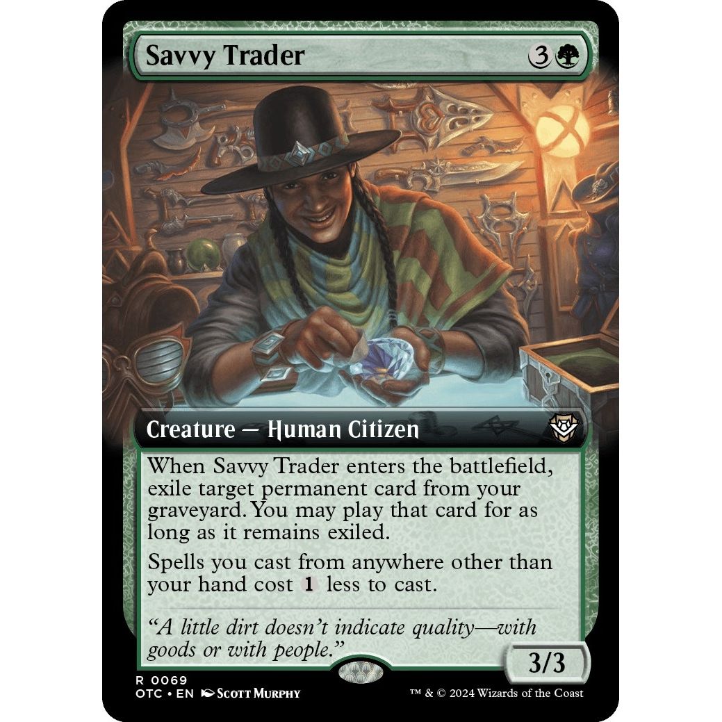 Image for Savvy Trader (Extended Art) (69) (OTC) - Magic: The Gathering