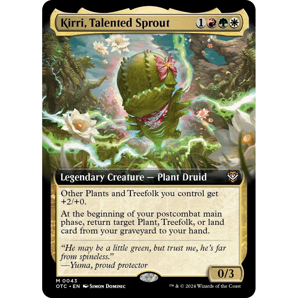Image for Kirri, Talented Sprout (Extended Art) (43) (OTC) - Magic: The Gathering