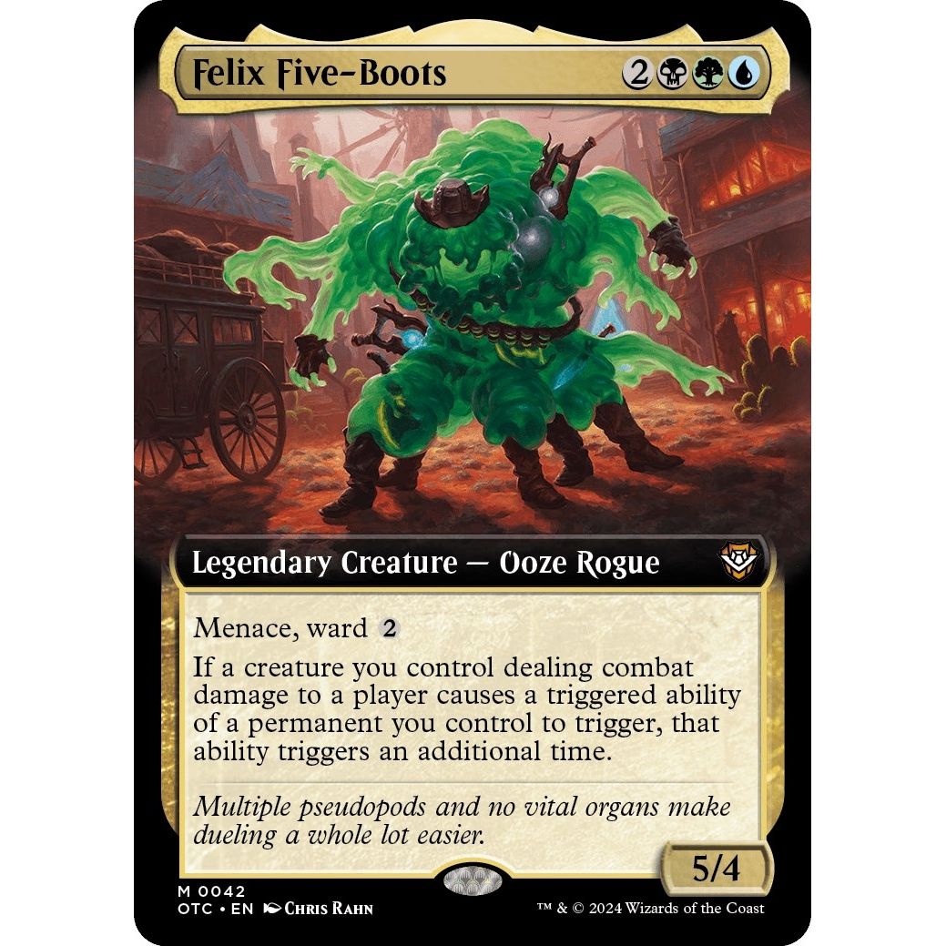 Image for Felix Five-Boots (Extended Art) (42) (OTC) - Magic: The Gathering