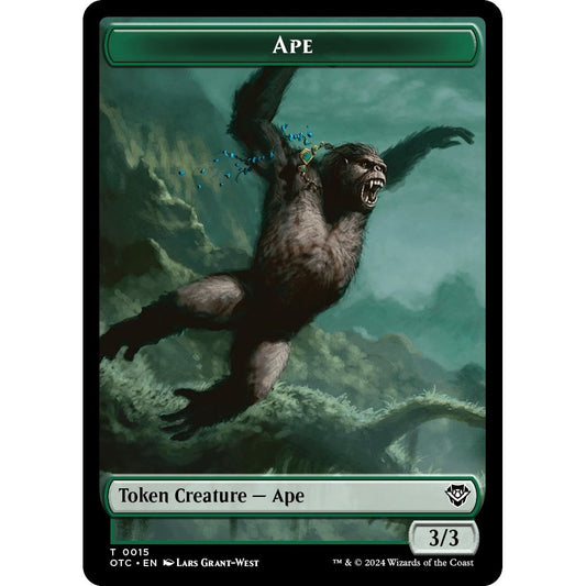 Image for Ape // Shark Double-Sided Token (15 // 6) (OTC) - Magic: The Gathering