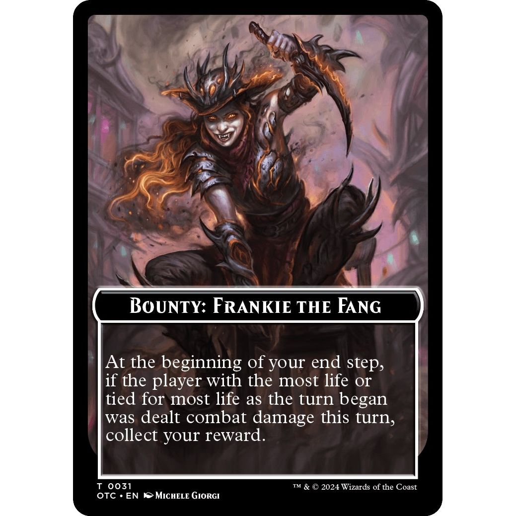 Image for Bounty: Frankie the Fang // Bounty Rules Double-Sided Token (31) (OTC) - Magic: The Gathering
