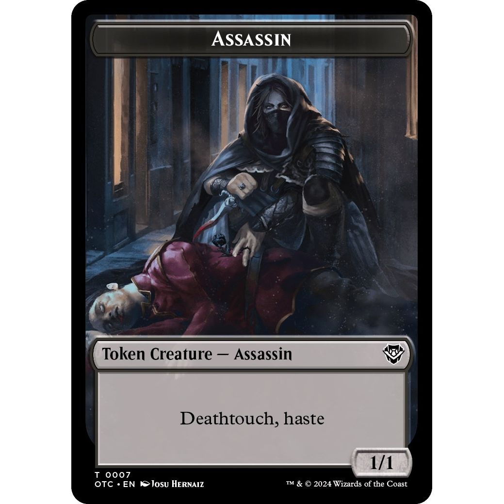 Image for Assassin // Food Double-Sided Token (7 // 25) (OTC) - Magic: The Gathering