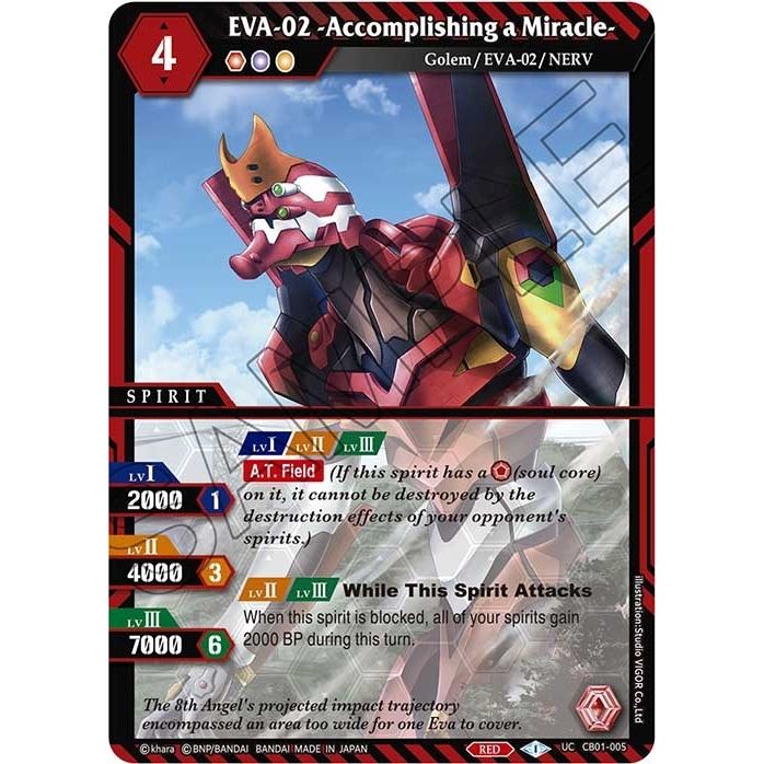 Image for EVA-02 -Accomplishing a Miracle- (CB01-005) (CB01) - Battle Spirits Saga
