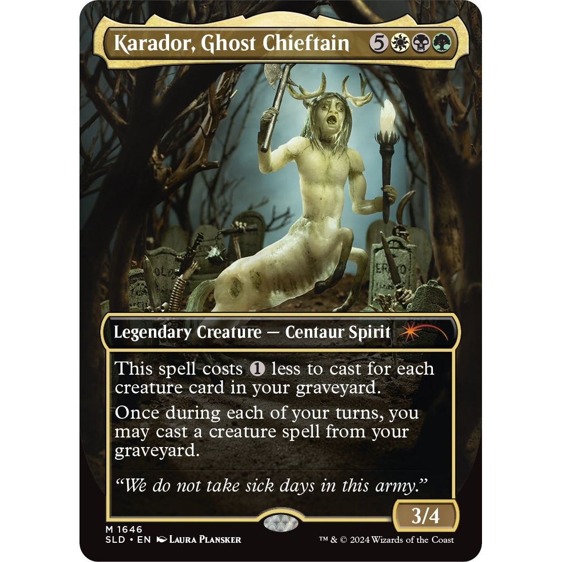 Image for Karador, Ghost Chieftain (1646) (SLD) - Magic: The Gathering