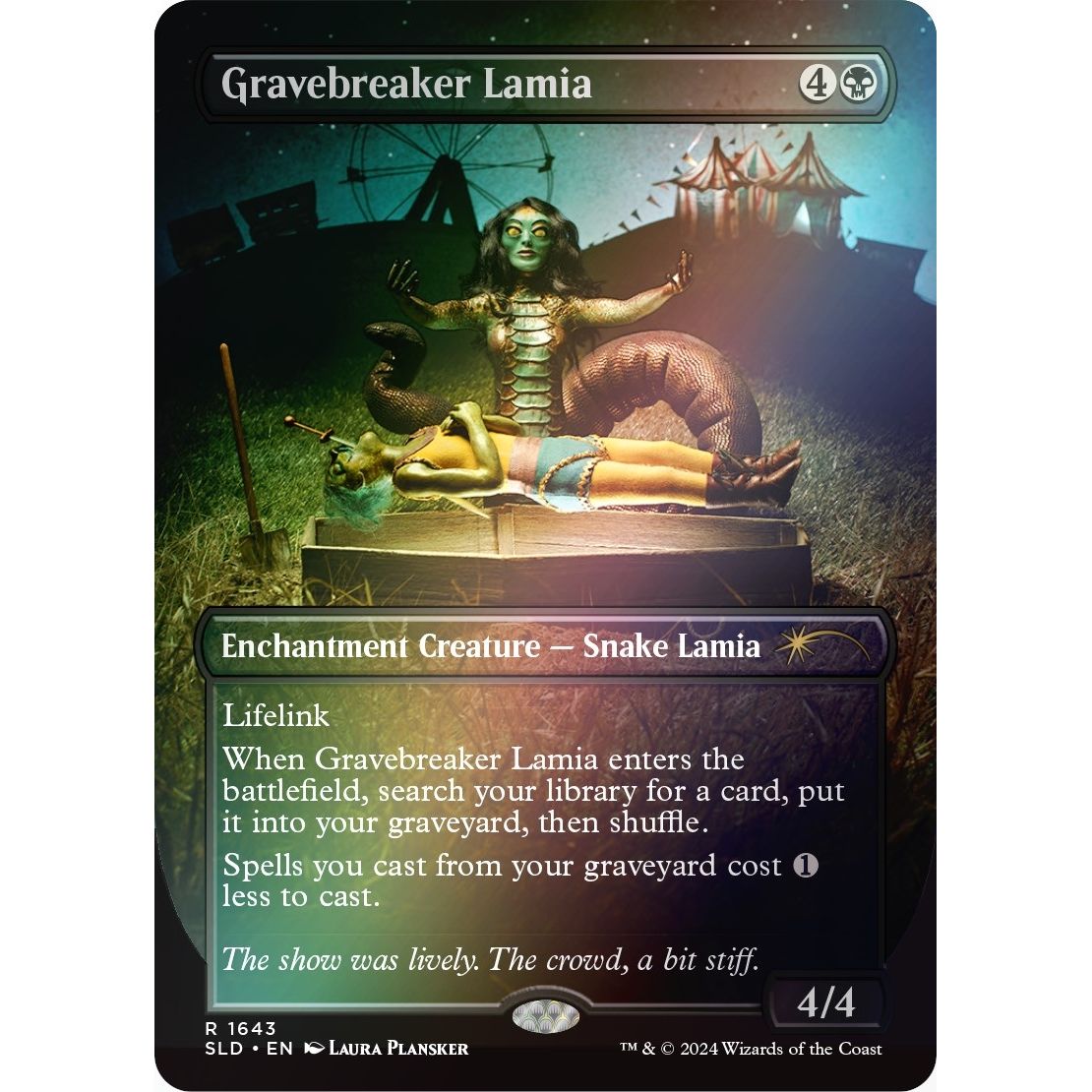 Image for Gravebreaker Lamia (Rainbow Foil) (1643) (SLD) - Magic: The Gathering