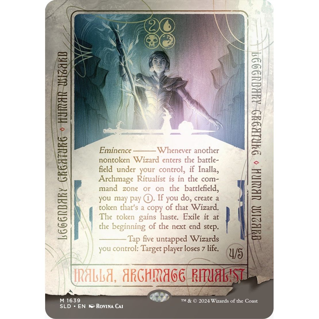 Image for Inalla, Archmage Ritualist (Rainbow Foil) (1639) (SLD) - Magic: The Gathering
