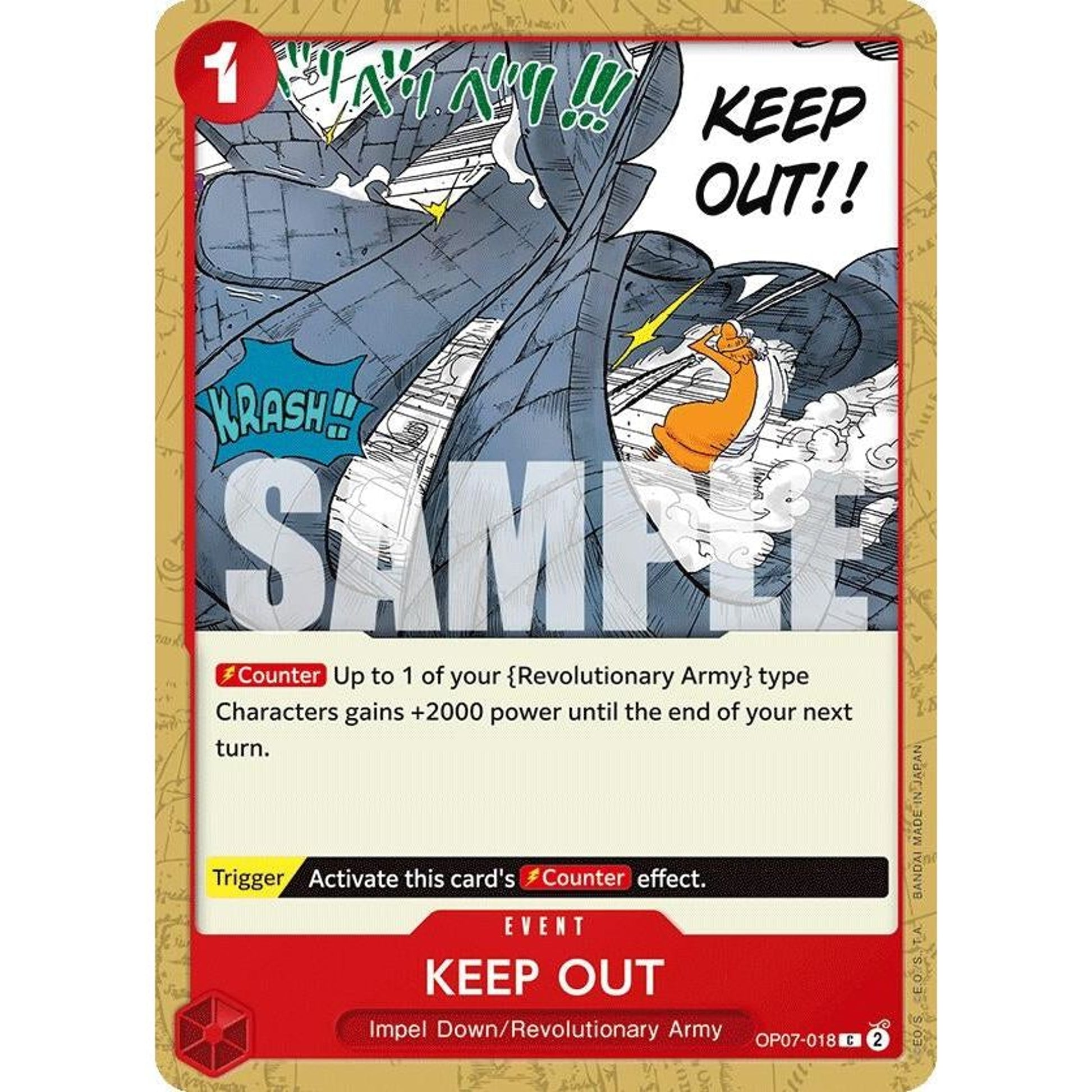Image for Keep Out (OP07-018) (OP07) - One Piece Card Game