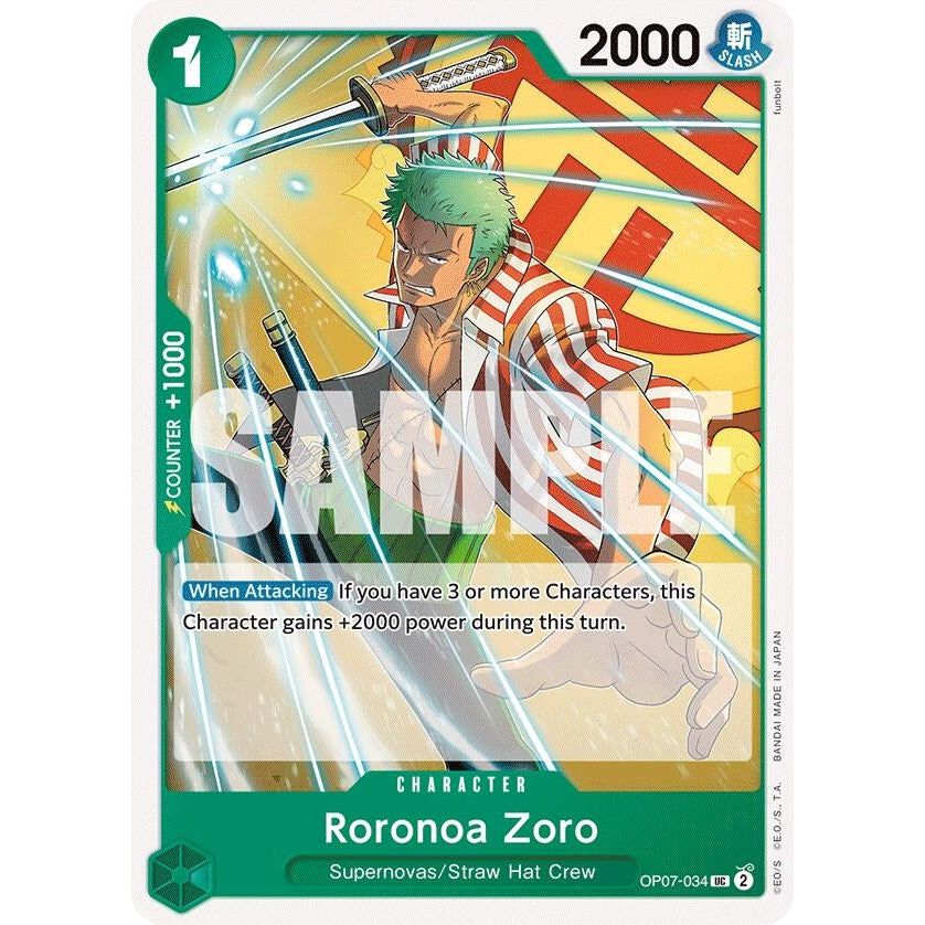 Image for Roronoa Zoro (034) (OP07-034) (OP07) - One Piece Card Game