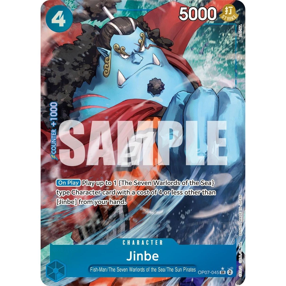 Image for Jinbe (045) (Parallel) (OP07-045) (OP07) - One Piece Card Game