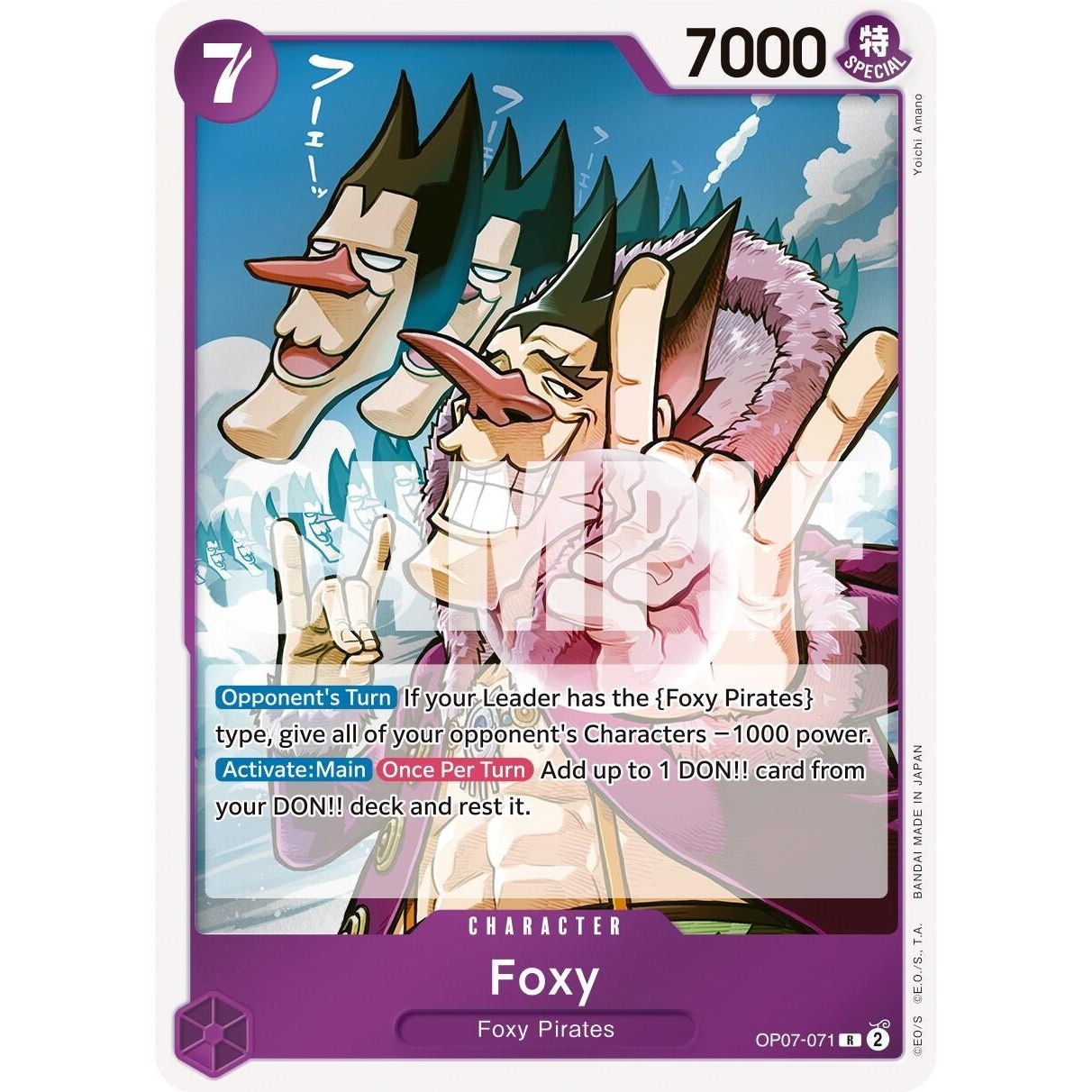 Image for Foxy (071) (OP07-071) (OP07) - One Piece Card Game