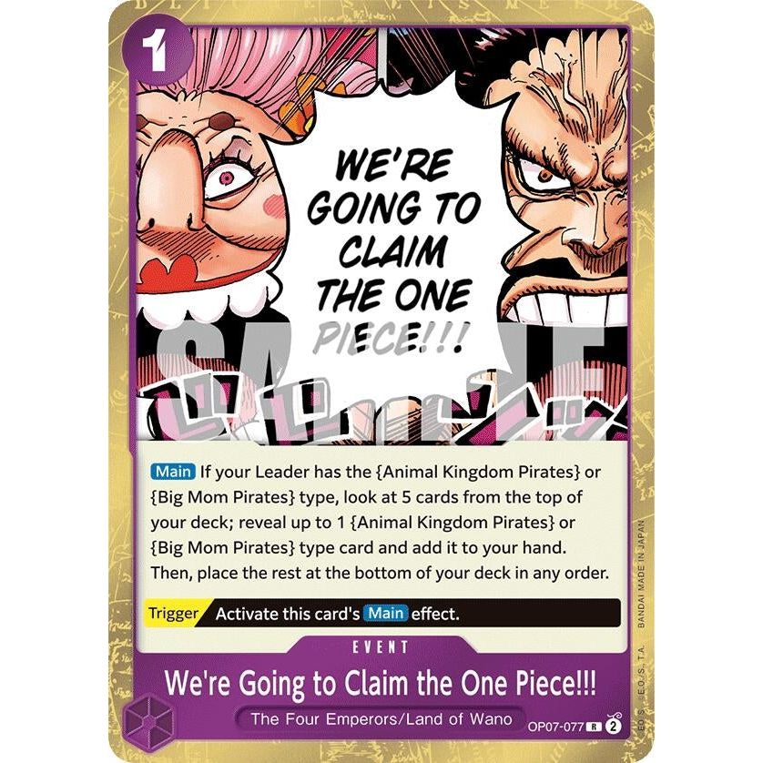 Image for We're Going to Claim the One Piece!!! (OP07-077) (OP07) - One Piece Card Game