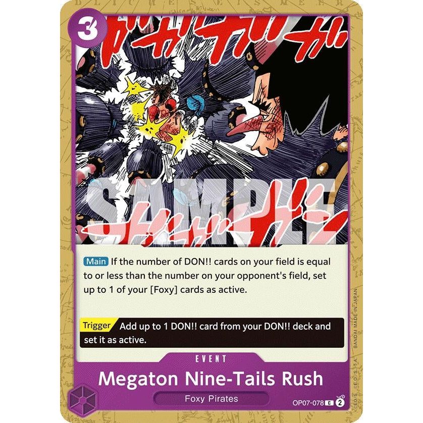 Image for Megaton Nine-Tails Rush (OP07-078) (OP07) - One Piece Card Game
