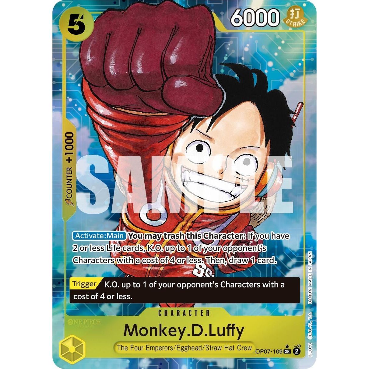 Image for Monkey.D.Luffy (109) (Parallel) (OP07-109) (OP07) - One Piece Card Game