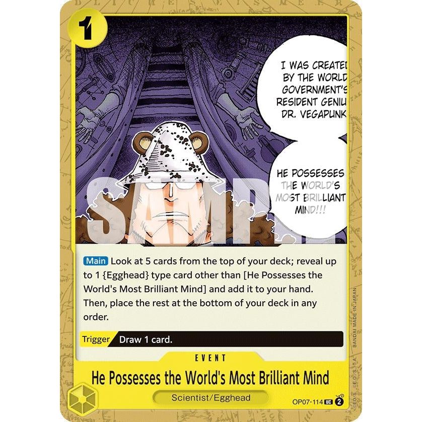 Image for He Possesses the World's Most Brilliant Mind (OP07-114) (OP07) - One Piece Card Game