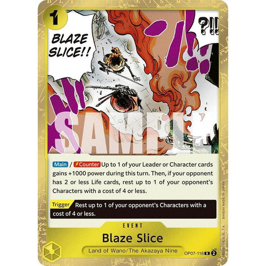 Image for Blaze Slice (OP07-116) (OP07) - One Piece Card Game