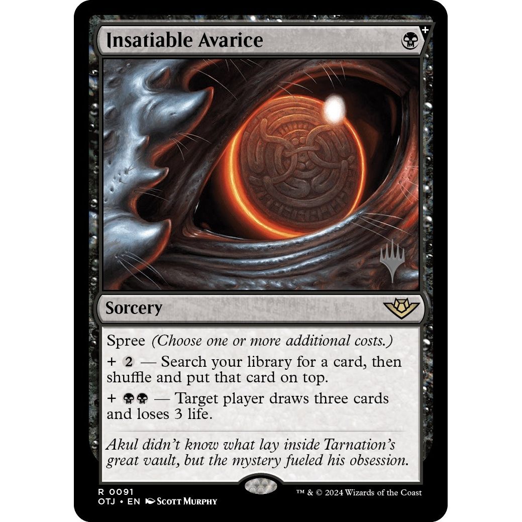 Image for Insatiable Avarice (91) (PPOTJ) - Magic: The Gathering