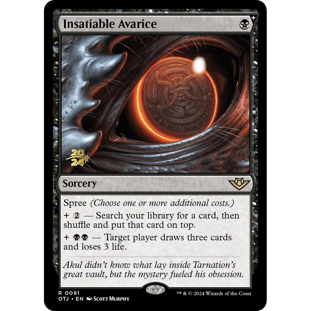 Image for Insatiable Avarice (91) (PRE) - Magic: The Gathering